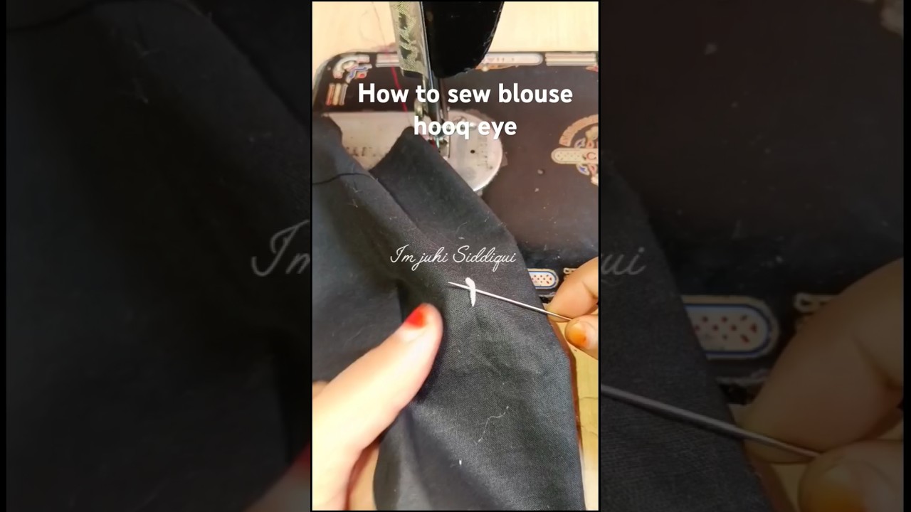 How to sew blouse hook eye|sewing tips and tricks 