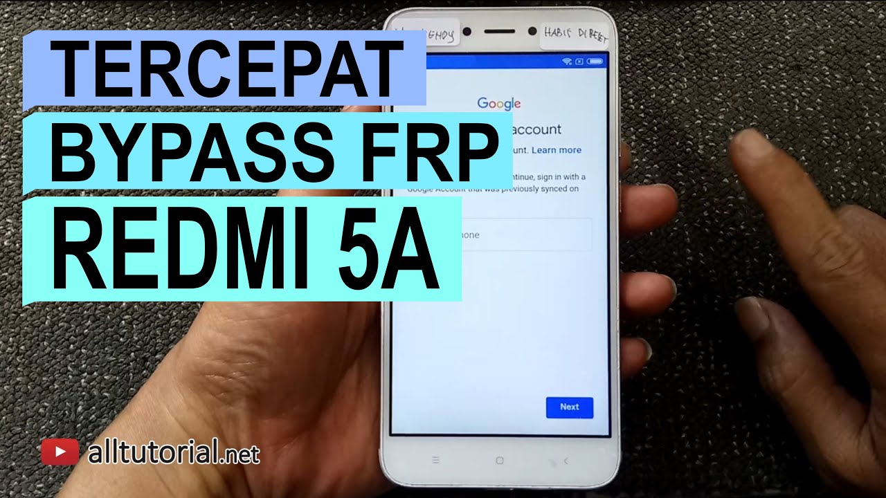 TERCEPAT   !!! Cara Bypass FRP Google Account Miui 9 Xiaomi Redmi 5A Tanpa PC 100% Work