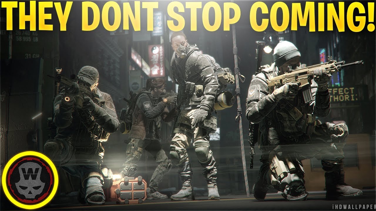 34 min MANHUNT vs Server & They dont stop coming! (The Division 1.8)