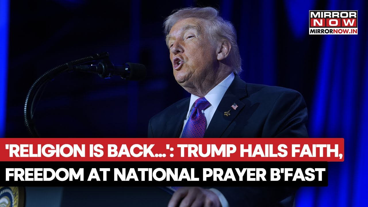 Trump Attends National Prayer Breakfast, Hails Religious Freedom & Faith In US, Slams Democrats