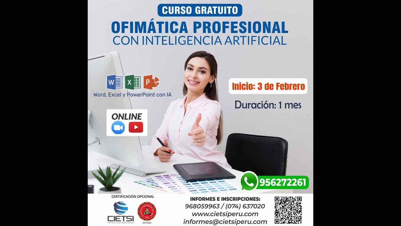 CURSO GRATUITO DE OFIMÁTICA PROFESIONAL CON INTELIGENCIA ARTIFICIAL 2026 S01