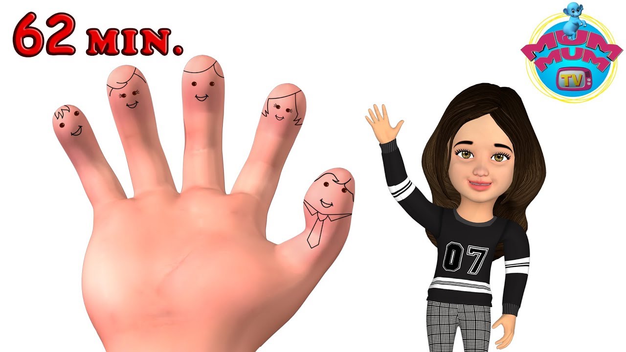 Popular Finger Family Song with Lyrics & more Nursery Rhymes Songs for Children - Mum Mum TV