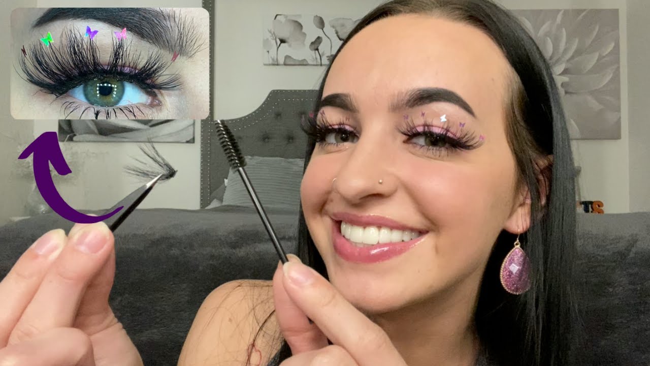 [ASMR] Doing Your Lash Extensions With Charms! 🦋