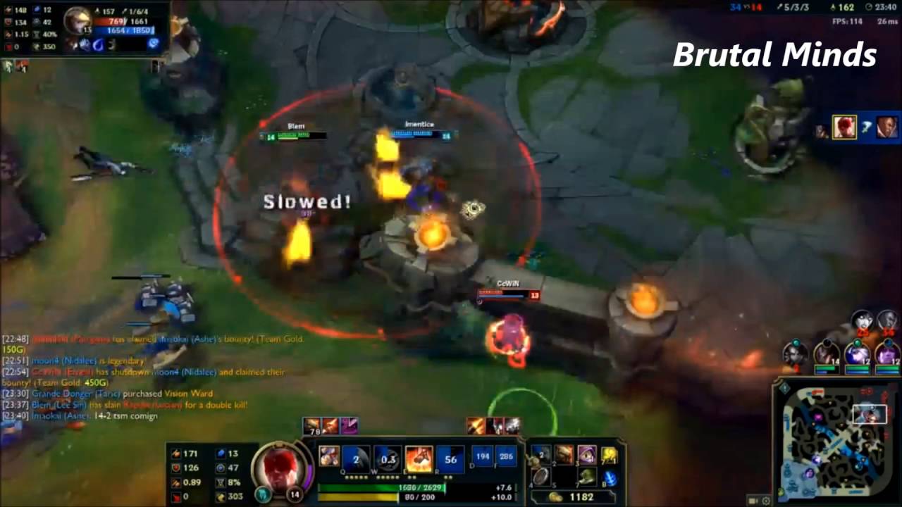Blem - Lee Sin QUADRAKILL - Patch 6.14 Ranked