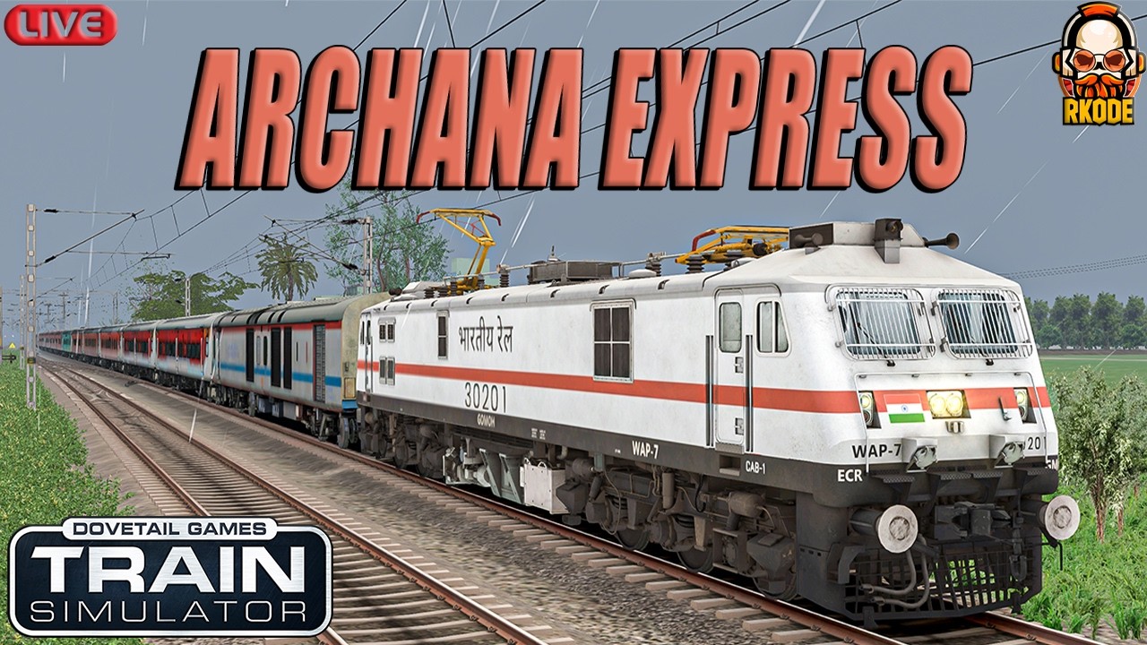 12355 PATNA JN - JAMMU TAWI ARCHANA EXPRESS | FIRST JOURNEY IN INDIAN TRAIN SIMULATOR | RKODE GAMING