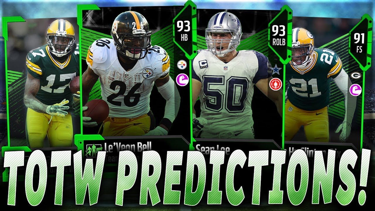 93 LE'VEON BELL AND 93 SEAN LEE! | MUT 18 TOTW WEEK 14 PREDICTIONS! | MUT 18 TOTW PREDICTIONS