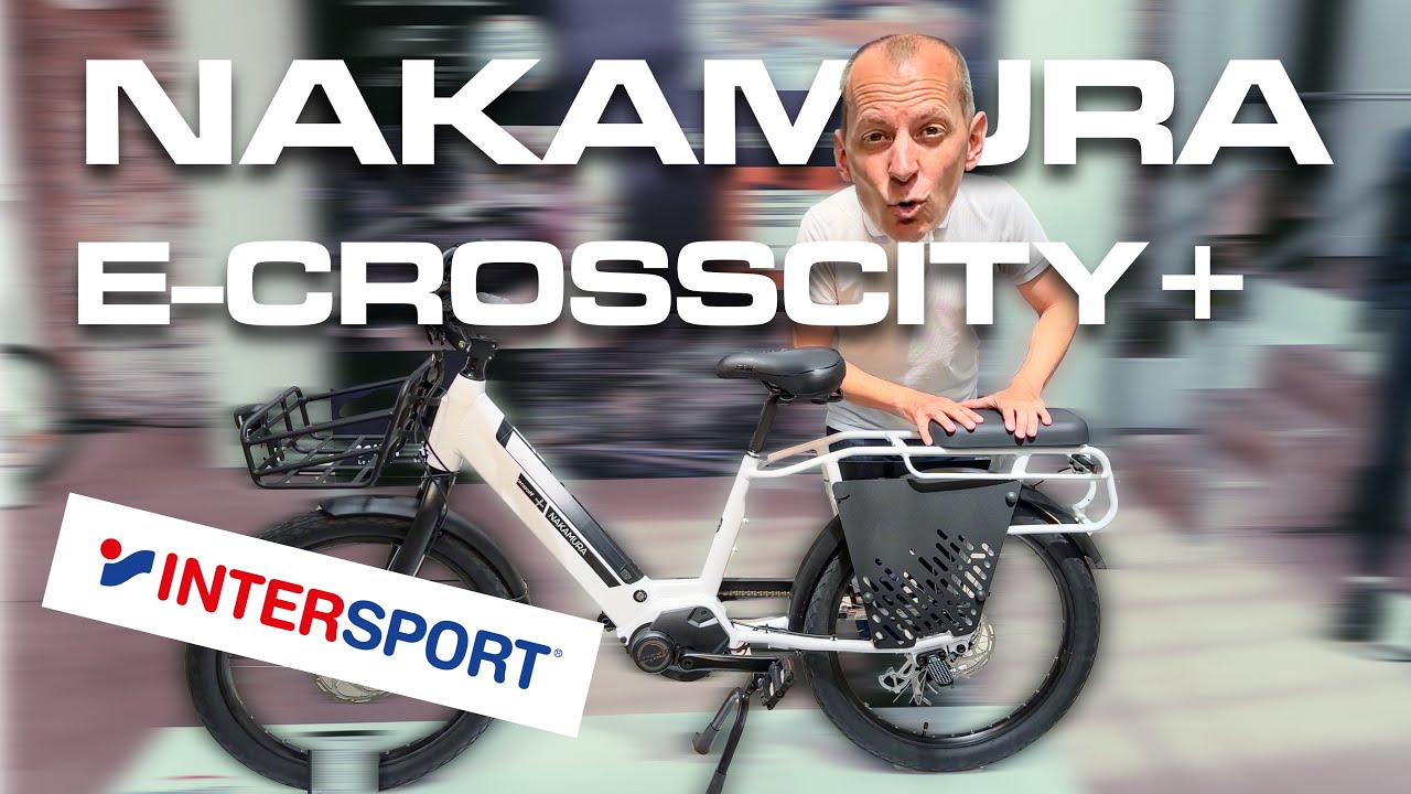Intersport présente un nouveau vélo cargo électrique biplace, abordable et costaud