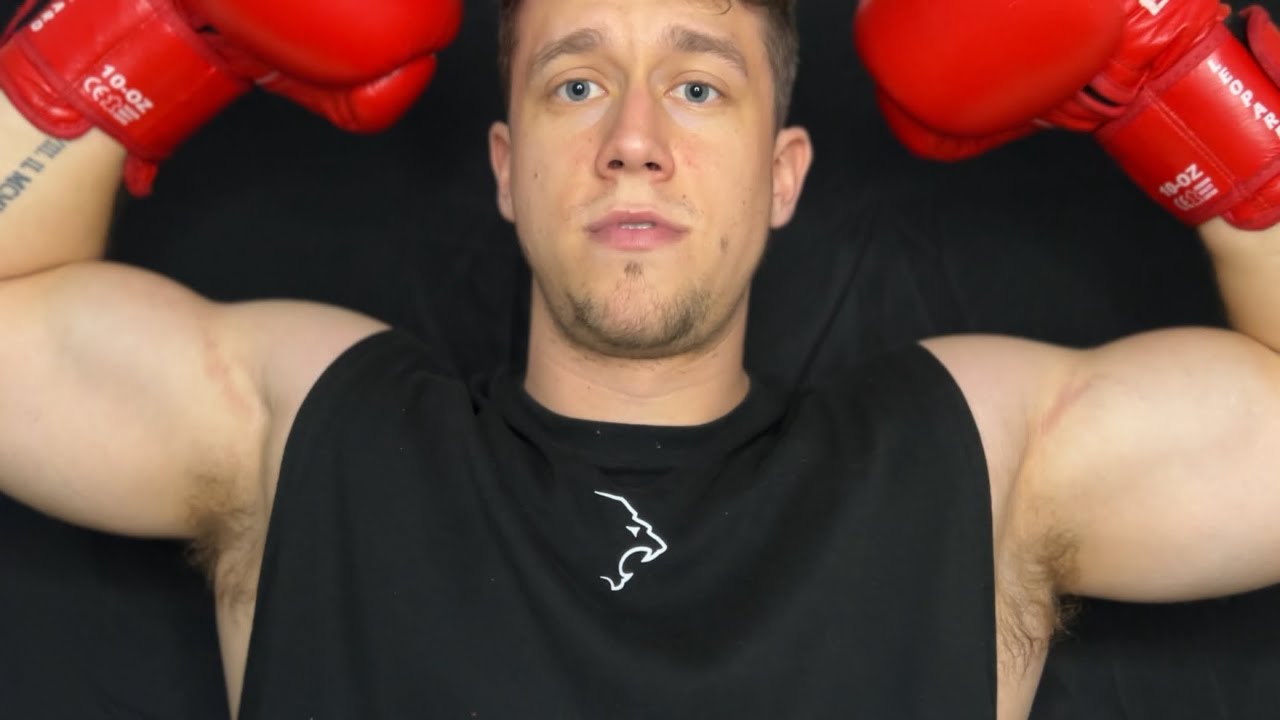 Boxer guy tries ASMR (male whispered ramble)