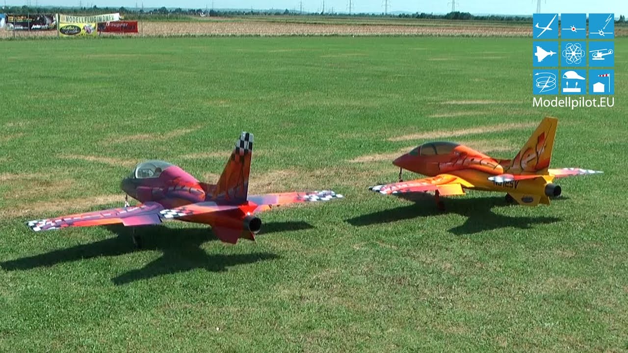 FANTASY TEAM 2X CARF VIPERJET RC TURBINE JET FORMATION FLIGHT STEPHAN V&Ouml;LKER & MICHAEL THOMAS