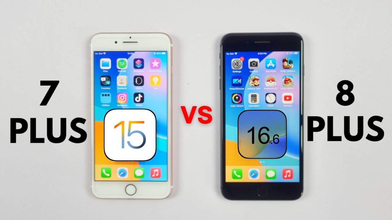 iPhone 7 Plus Vs iPhone 8 Plus - SPEED TEST 2023 (iOS 15.7.8 Vs iOS 16.6)