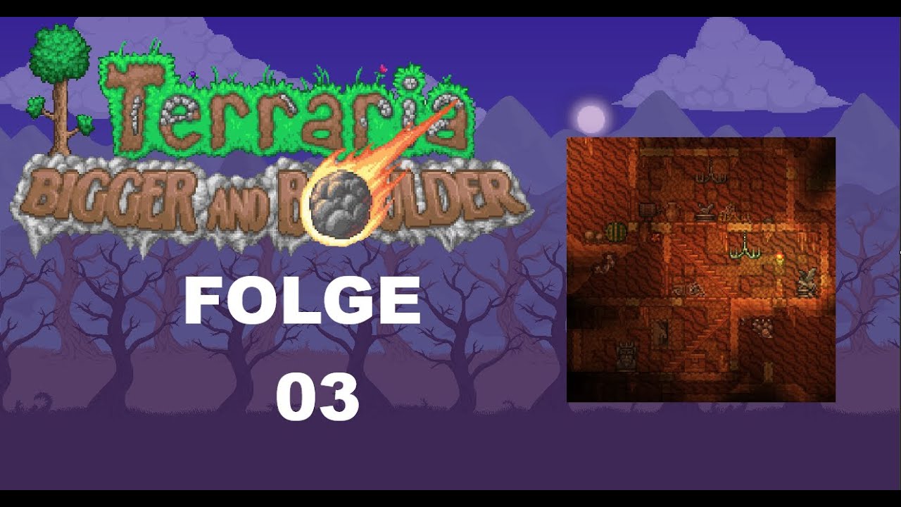 Let's Play Terraria - Rein in die Höhle - Episode 03 - Deutsch
