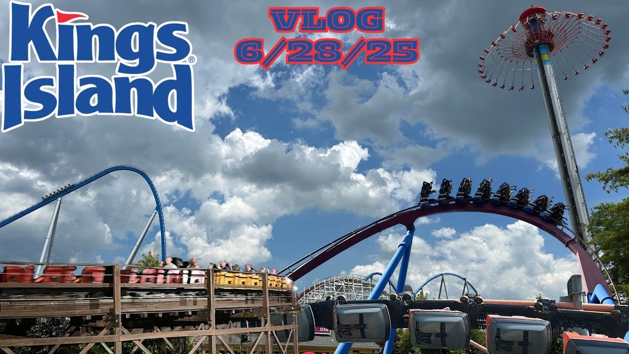 My first time ever at Kings Island! || Kings Island VLOG 6/28/25 || 200th Coaster