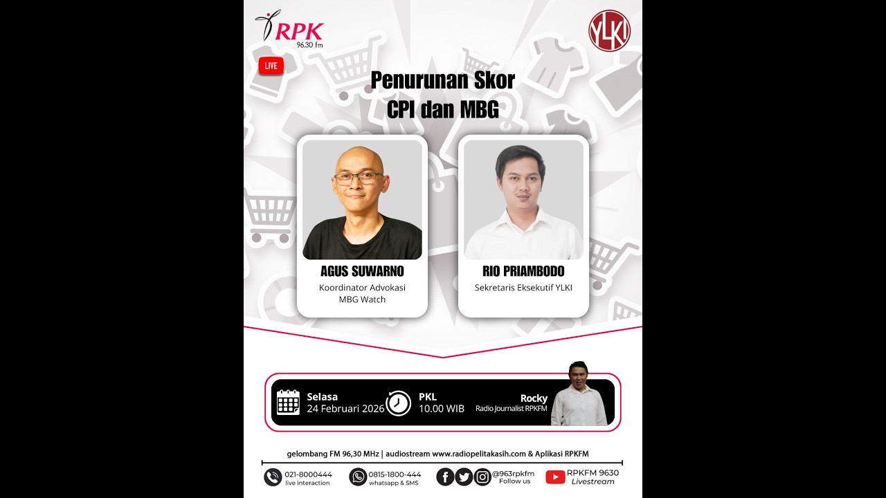 PENURUNAN SKOR CPI DAN MBG | YLKI | GOOD MORNING | SELASA, 24/02/2026