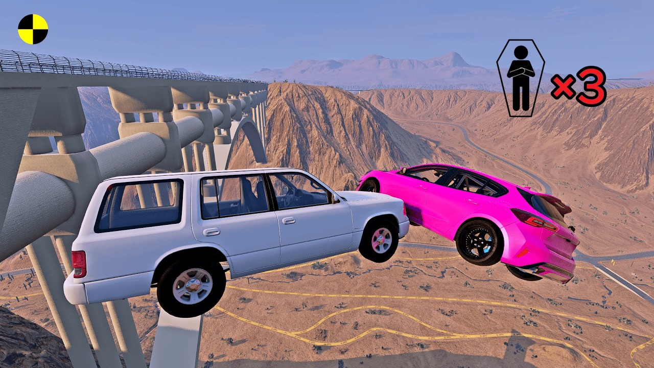 Realistic High-Speed Car Crashes in BeamNG.drive #122 | Ultra Detailed Crash Compilation