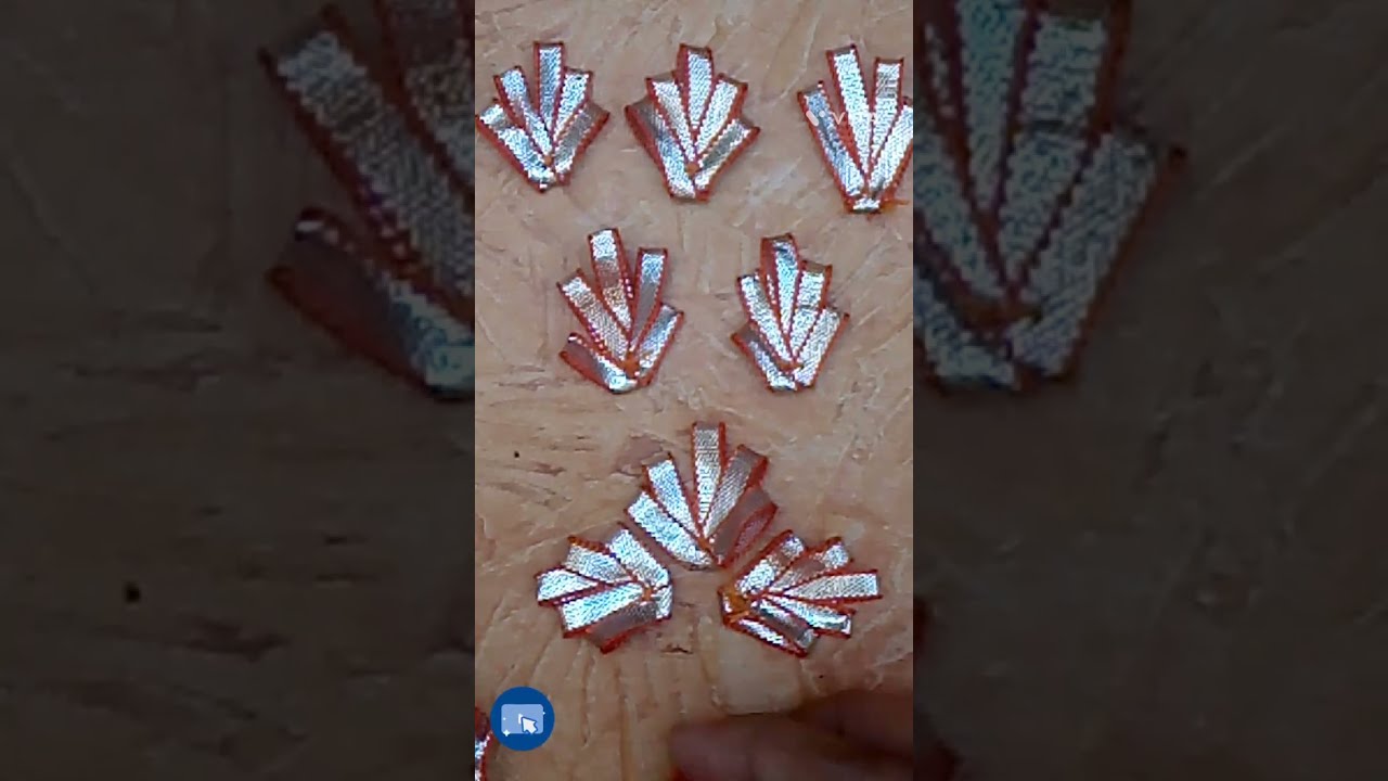 how to make  gotta kinari leaf very easy tutorial and beautiful leaf pattern