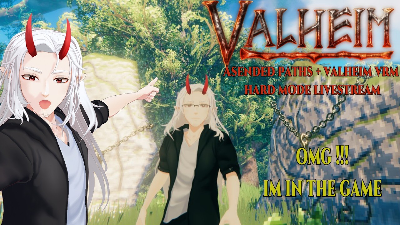 live now playing modded Valheim Ascended Paths hard mode