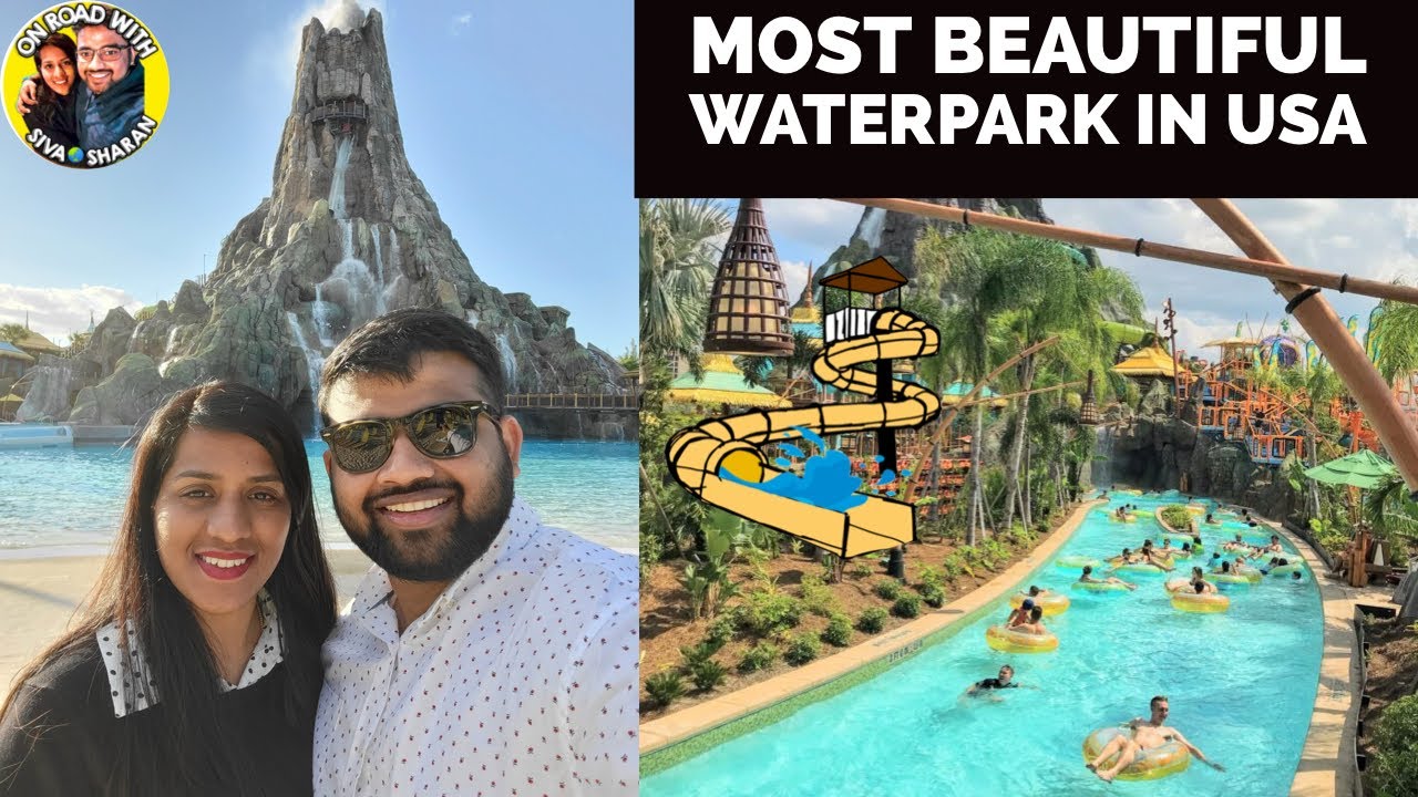 Come Experience The Most Beautiful Themed Water Park | Universal's Volcano Bay | Tamil Couple in USA