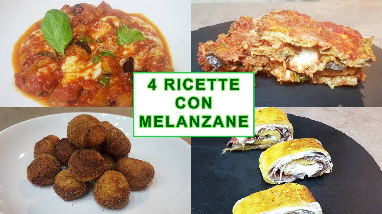 4 RICETTE CON MELANZANE BUONISSIME | FoodVlogger