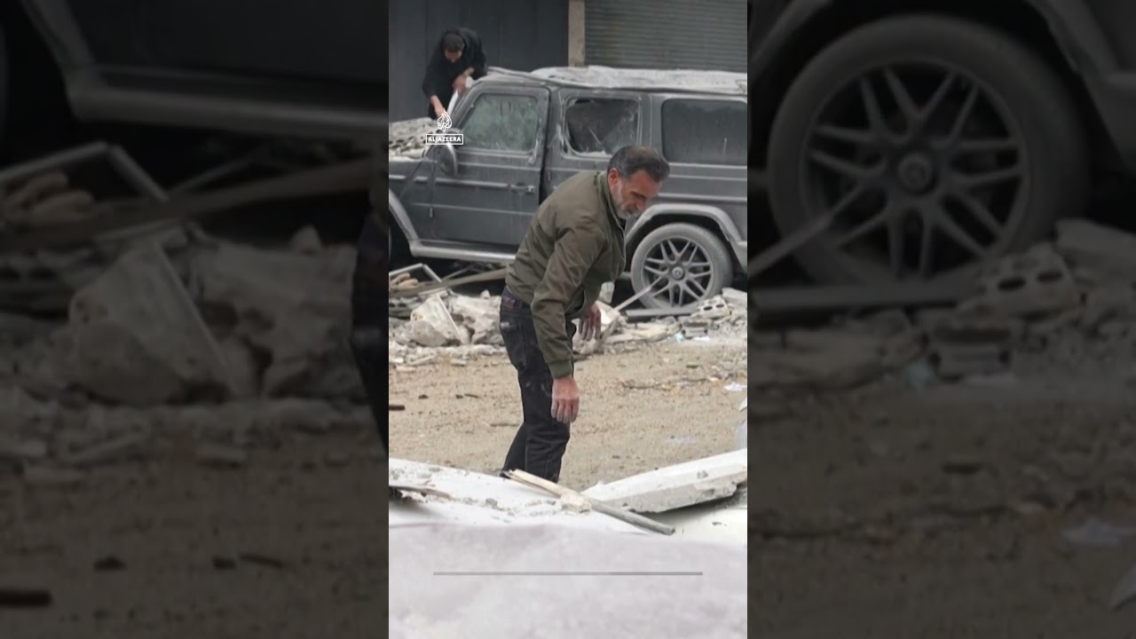 Beirut apartment damaged in Israeli strike | AJ #shorts