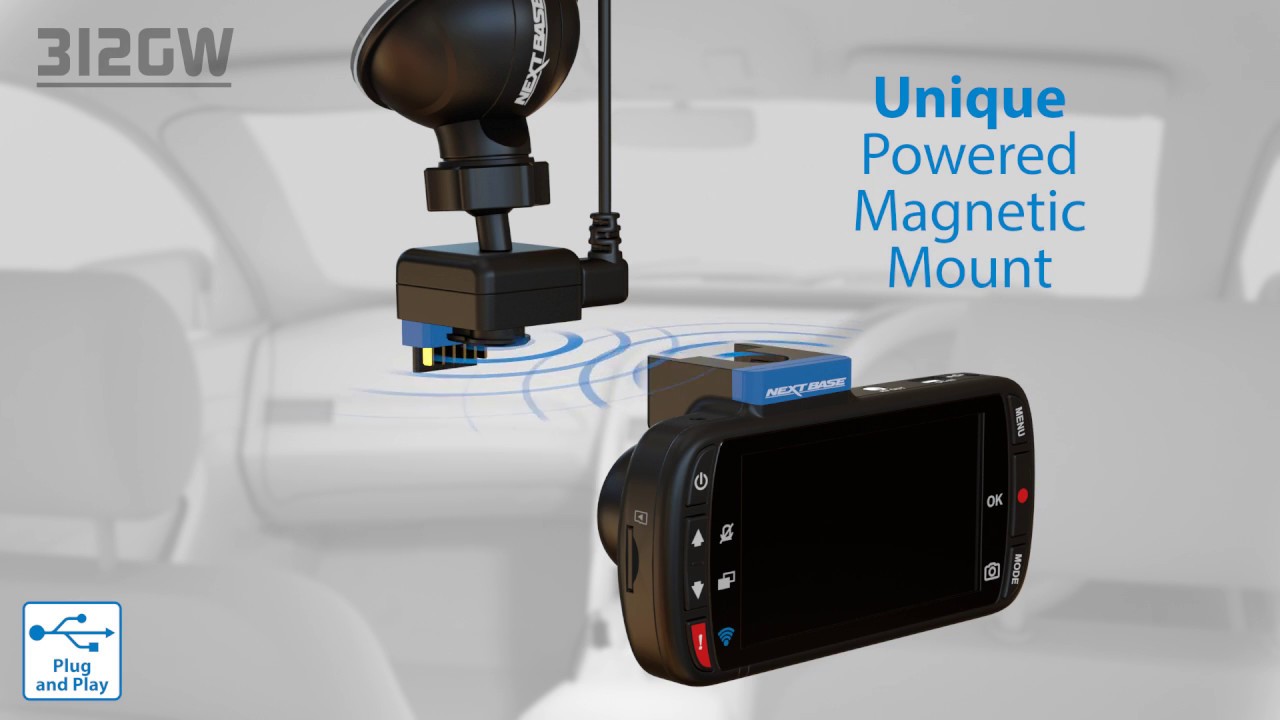 Nextbase 312GW Deluxe Dash Camera Built in WiFi 1080p HD