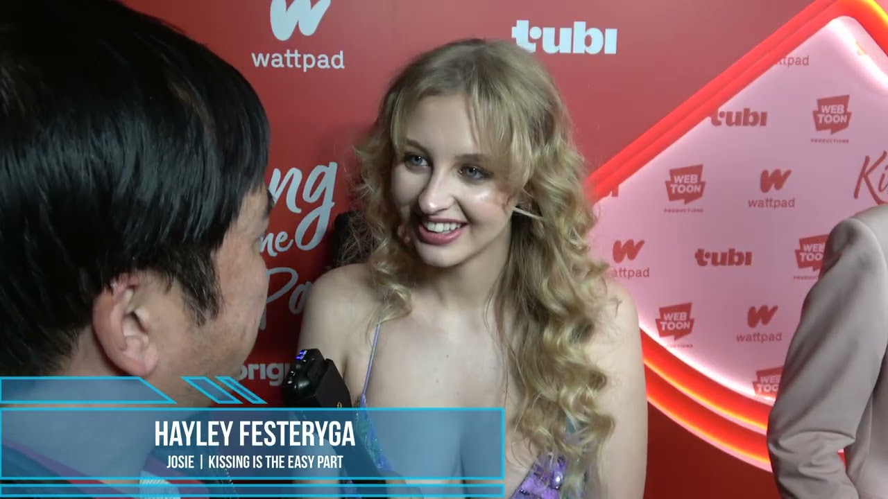 Hayley Festeryga Carpet Interview at Kissing Is the Easy Part Premiere