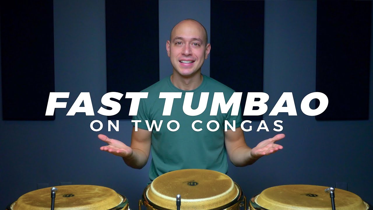 Conga Lessons | How to Play a Fast Tumbao on Two Congas | CongaChops.com
