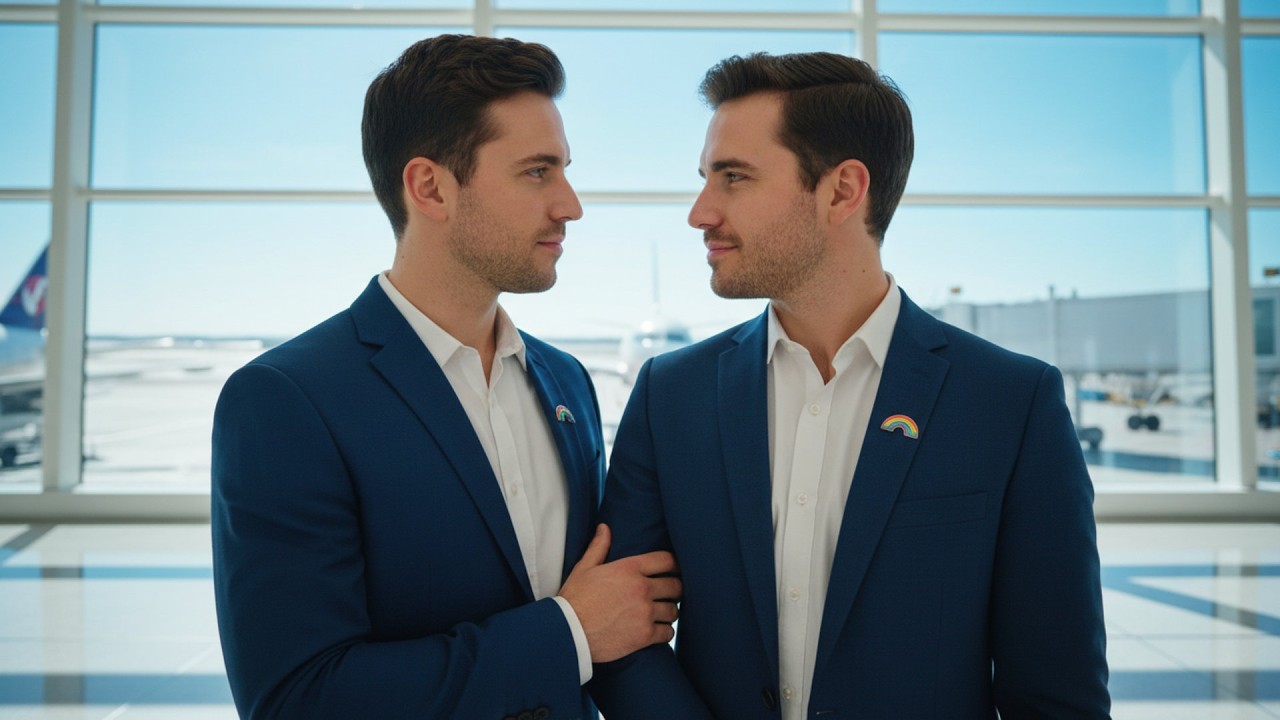 Flight Attendant Rips Rainbow Badge Off Two Brothers — True Identity Silences the Plane