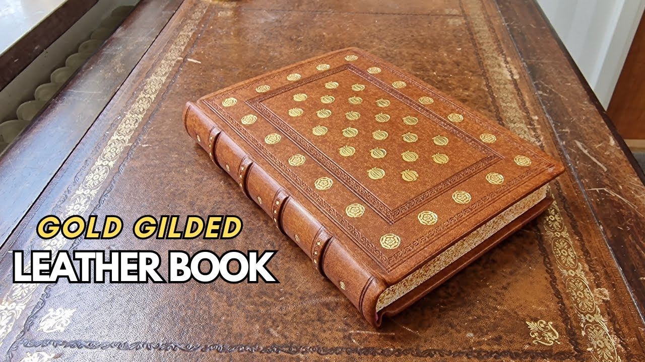(Bookbinding) The Art of Blind & Gold Tooling in Leatherbook Making