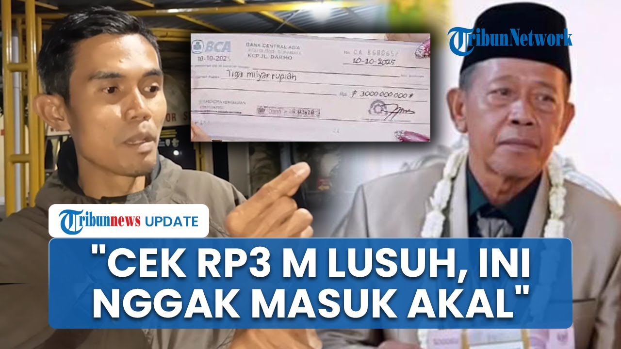 Wisnu Ngotot Laporkan Cek Rp3 M Mbah Tarman, Yakin Palsu & Kertasnya Lusuh: Tak Masuk Akal!