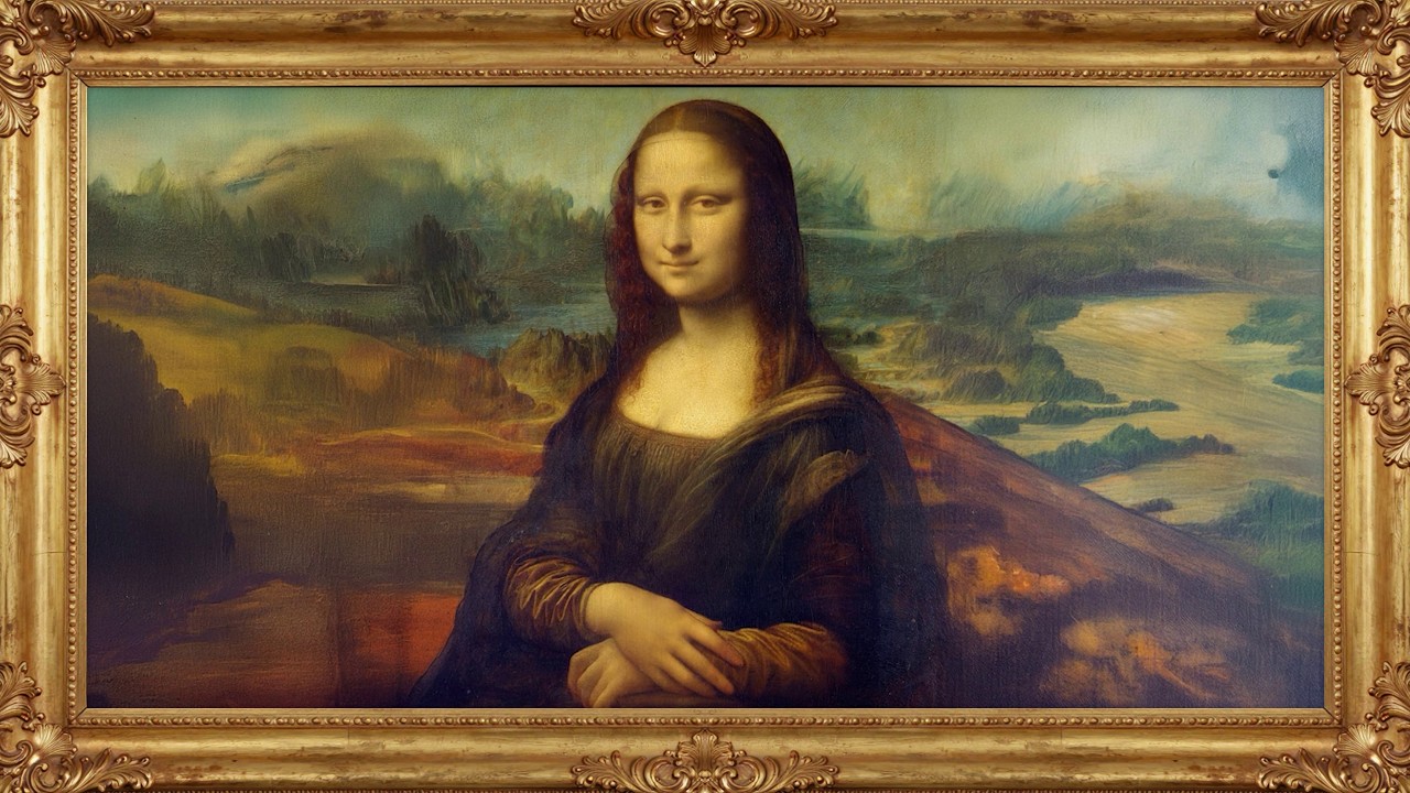 Mona Lisa Blinking &ndash; Animated Painting for TV (Living Art 4K)