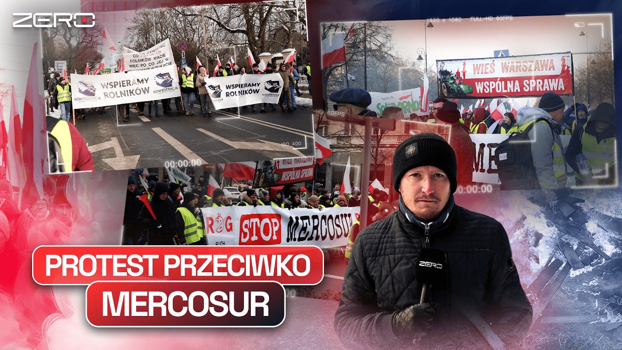 UMOWA Z MERCOSUR ZATWIERDZONA. PROTEST ROLNIKÓW W WARSZAWIE