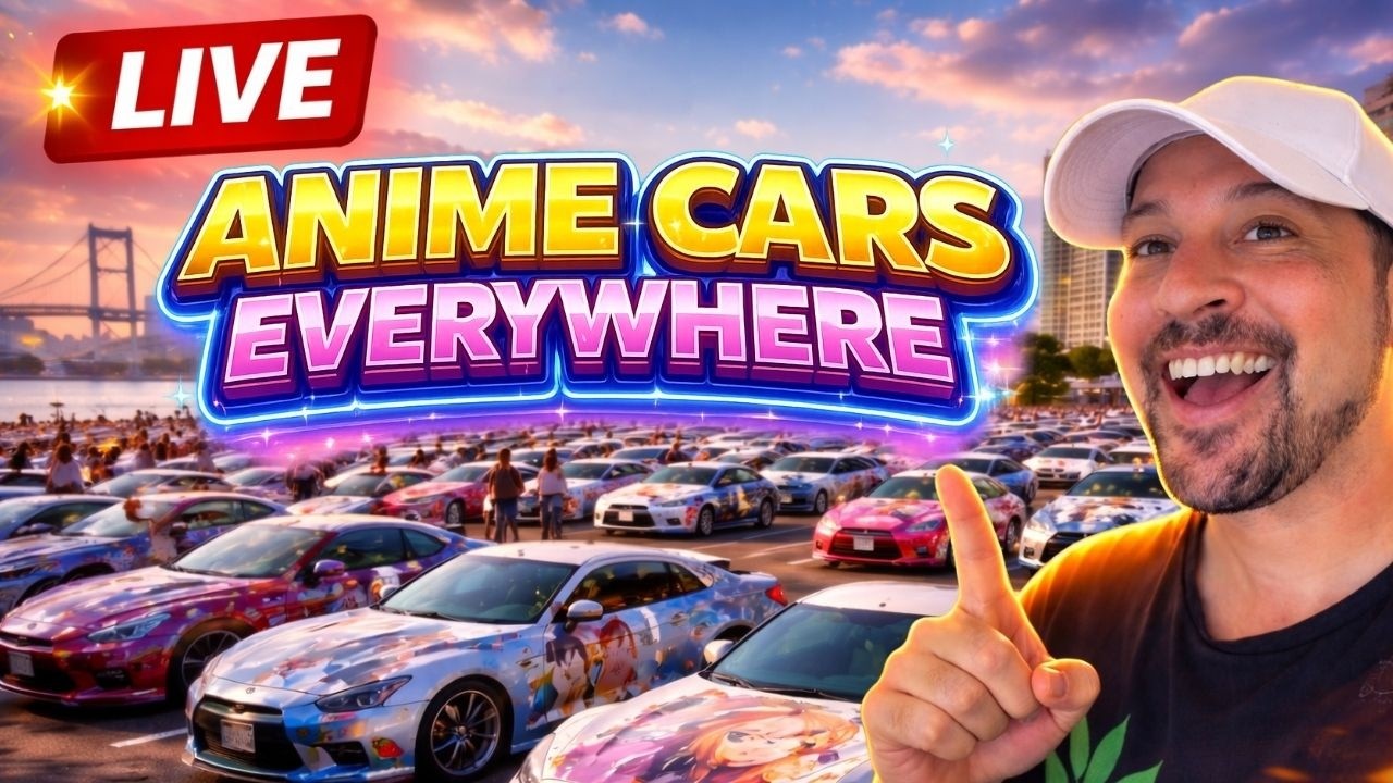 🇯🇵 Japan Live: Tokyo Car Event is INSANE with Anime Cars