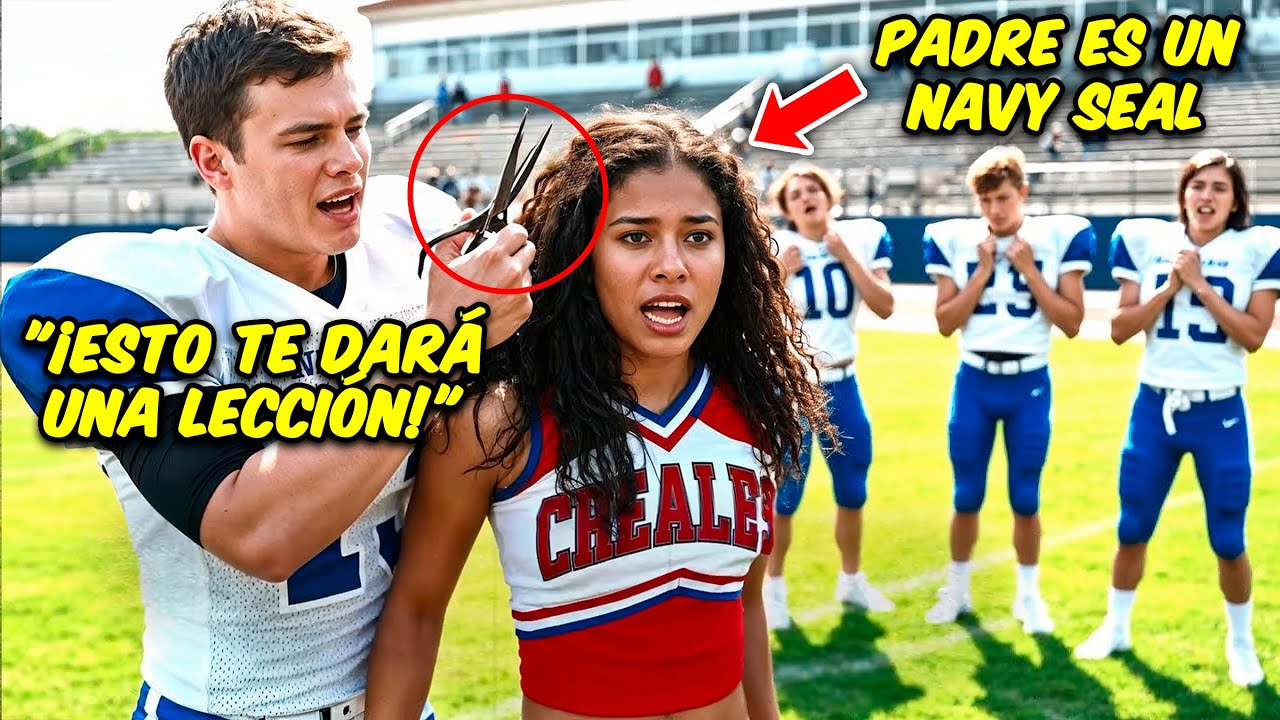Acosadores Cortan Cabello De Animadora Negra, Sin Saber Que Su Padre Es Navy SEAL.