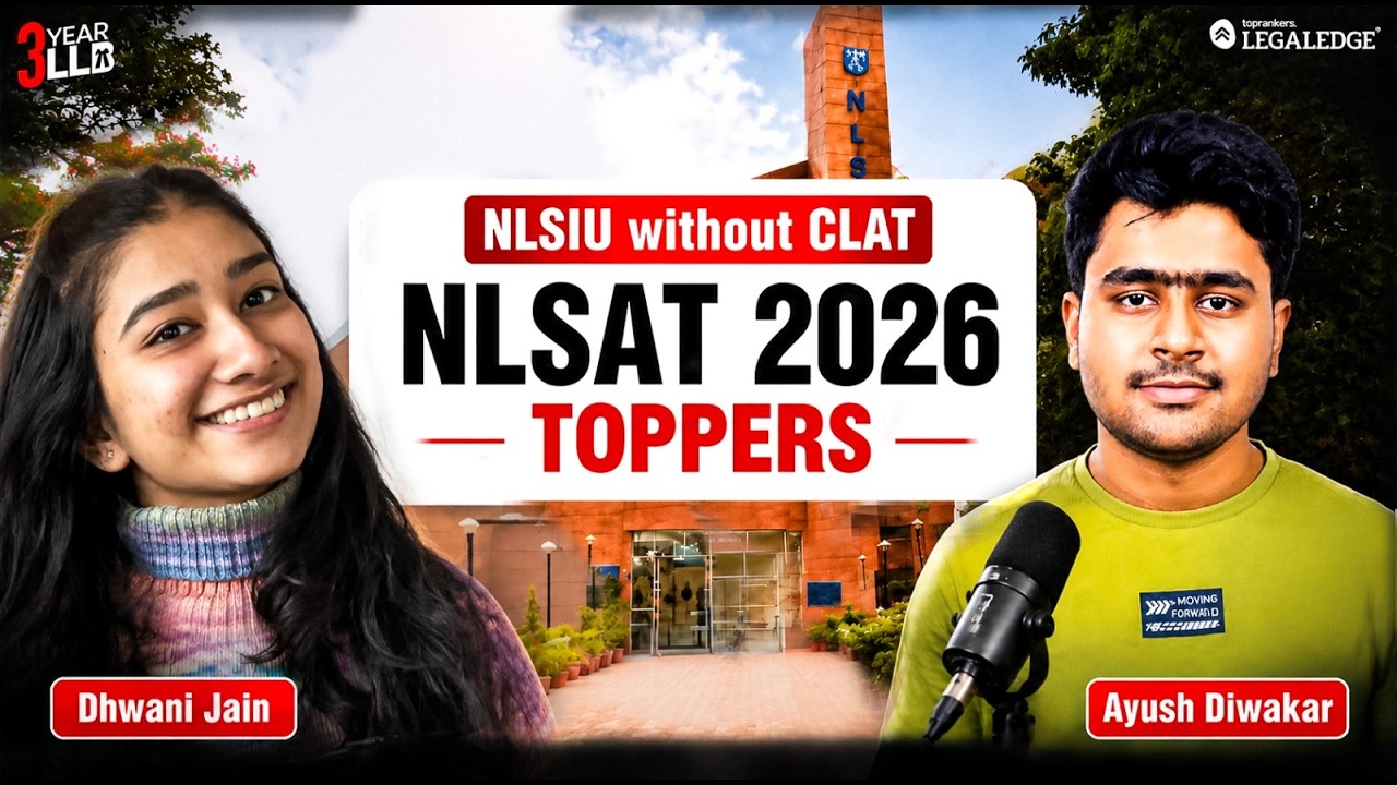 NLSAT 2026 Toppers Interview | Dhwani Jain & Ayush Diwakar Share Their Strategy | 3Years LLB by LE