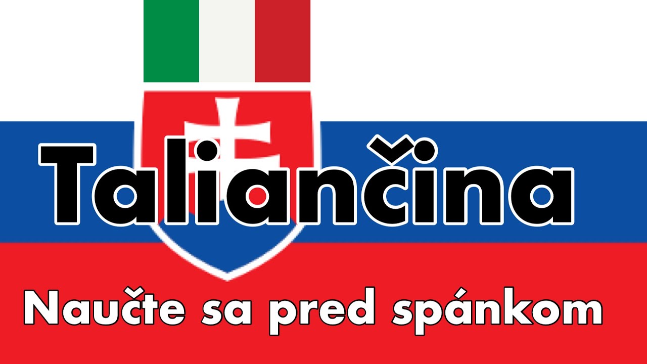 Naučte sa pred spánkom - Taliančina (Hovoriaci rodnou rečou)  - s hudbou