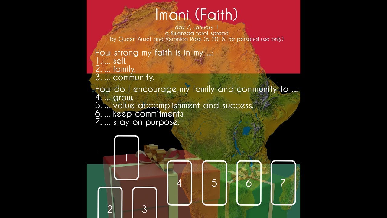 Habari Gani?/Day #7 of Kwanzaa/Imani-Faith