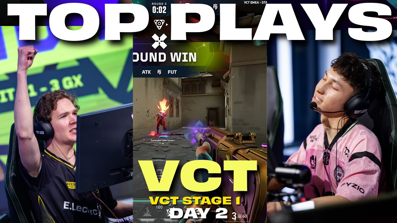 10 minutes of Top VCT Plays of Day #2 |  Valorant VCT 2026 Stage 1