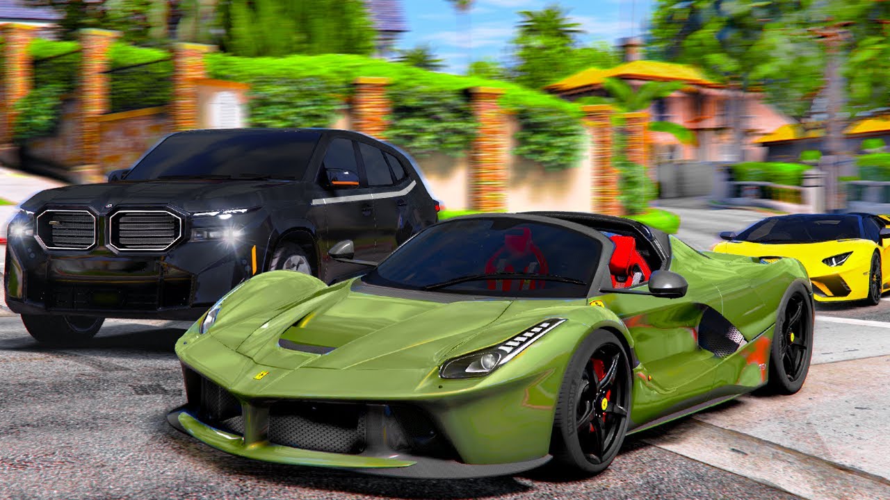 РЕАЛЬНАЯ ЖИЗНЬ В GTA 5 - УГНАЛ У ДОЛЖНИКА FERRARI LaFerrari! ОХРАНА НА BMW XM ГОНИТСЯ ЗА НАМИ 🌊ВОТЕР