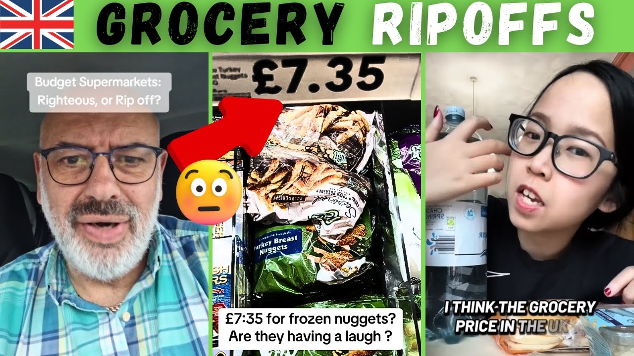 Grocery RIP-OFFS in UK Supermarkets 🛒💷TikTok Cost of Living Nightmare