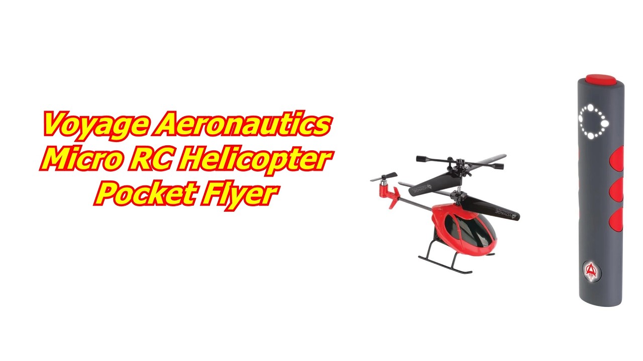 Voyage Aeronautics RC Helicopter Pocket Flyer Pierwszy lot Unbox Recenzja