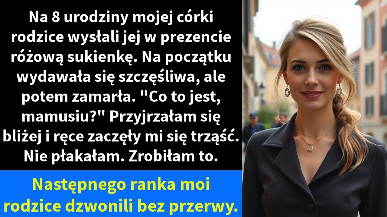 Na 8 urodziny mojej córki rodzice wysłali jej w prezencie różową sukienkę. Na początku wydawała się