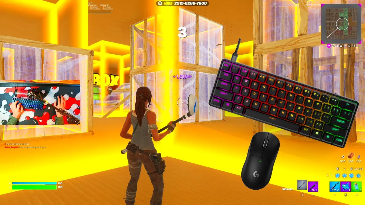 ⭐️Steelseries Apex Pro Mini ASMR Fortnite Chill 💤 Box Fight Zone Gameplay Smooth📦360HZ 4k⭐️