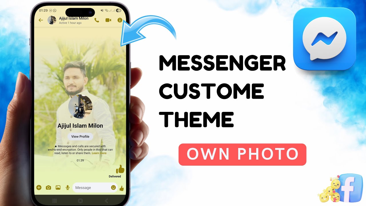 How to Set Custom Theme in Messenger Using Your Own Picture (2026) | Messenger Custom Chat Theme