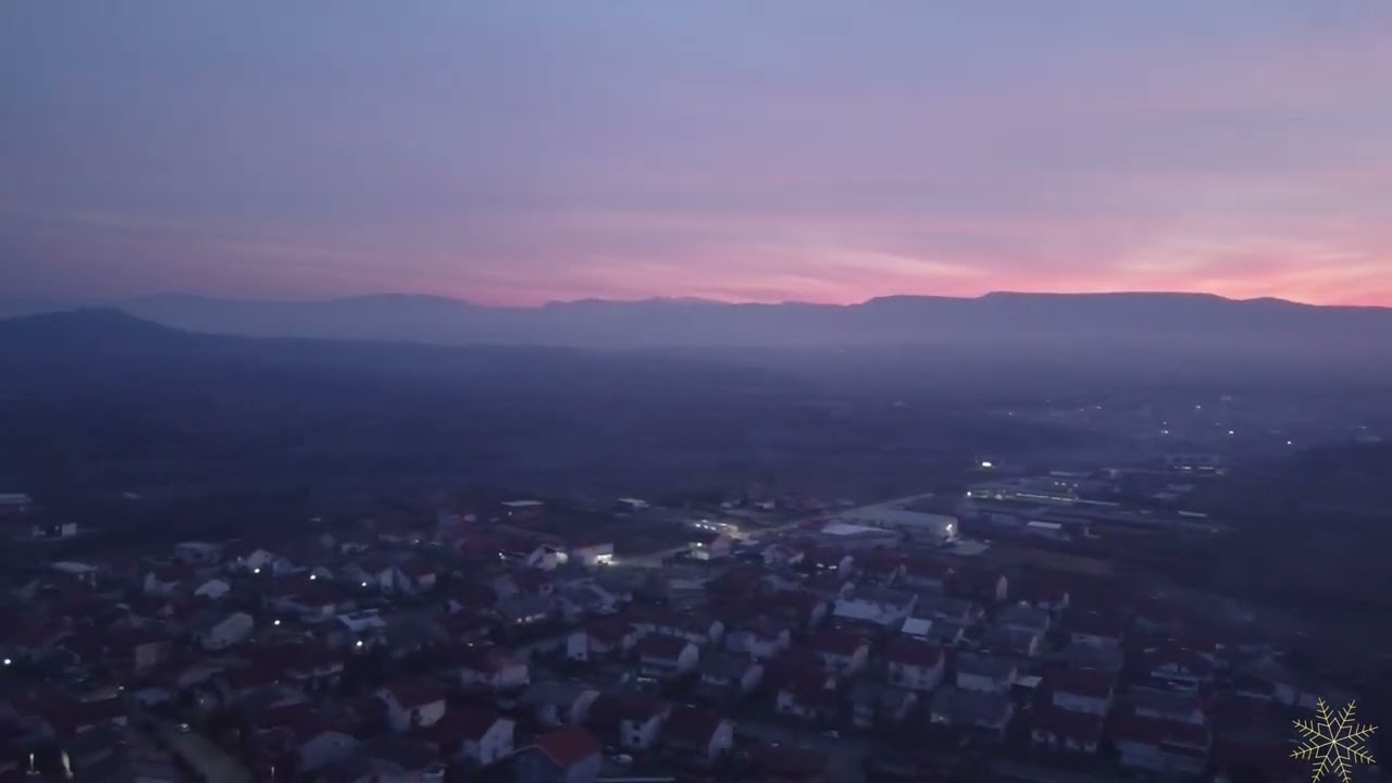 Negotino sunset panorama 
