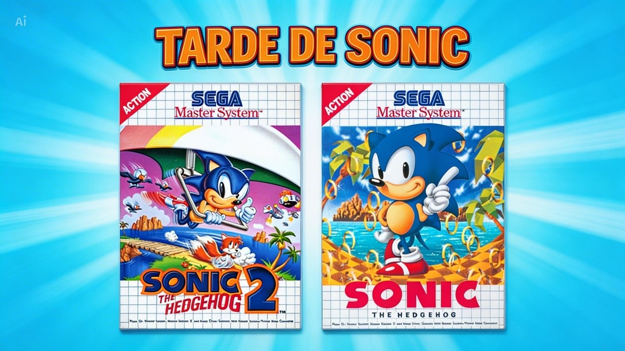 ZERANDO SONIC 1 DO MASTER E TENTANDO ZERAR O SONIC 2 :S