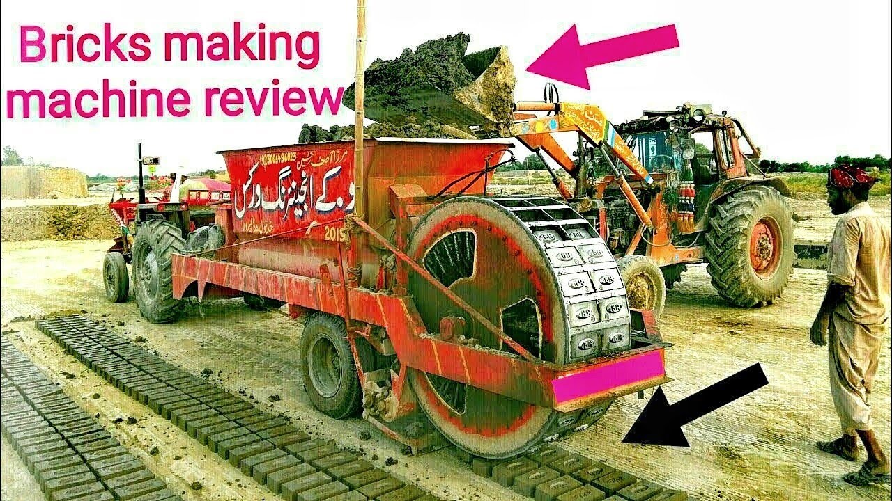 Mobile bricks machine | Bricks Making Machine Production Line | BMM 300 Tractor mobile machine