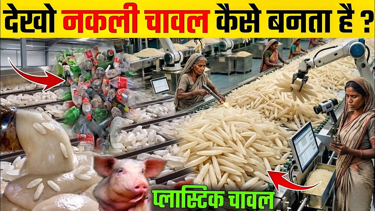 जानिए नकली चावल कैसे बनता है ? | Artificial Rice In India | Plastic Rice Making Process
