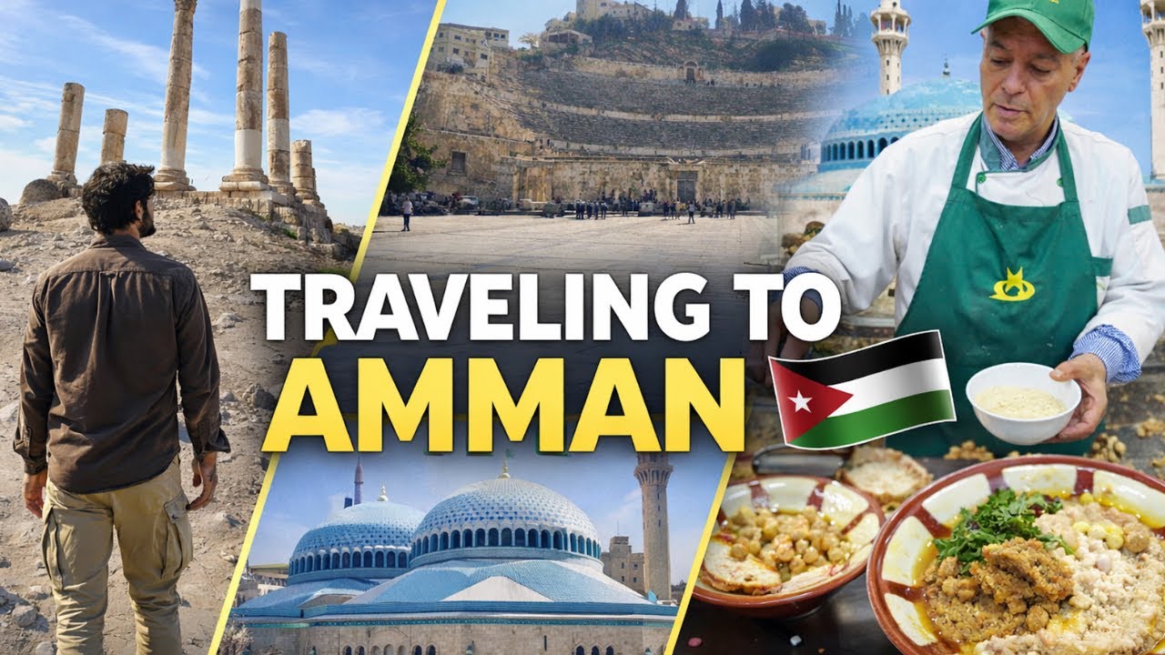 Amman Travel Guide 🇯🇴 | Exploring Jordan’s Capital: Citadel, Roman Theater, Markets & Local Food