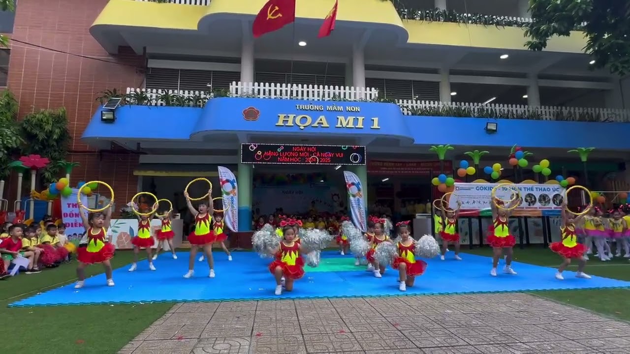 Ngày hội Năng lượng mới- Cả ngày vui (Hoa Mi 1) - Bài tập đồng diễn