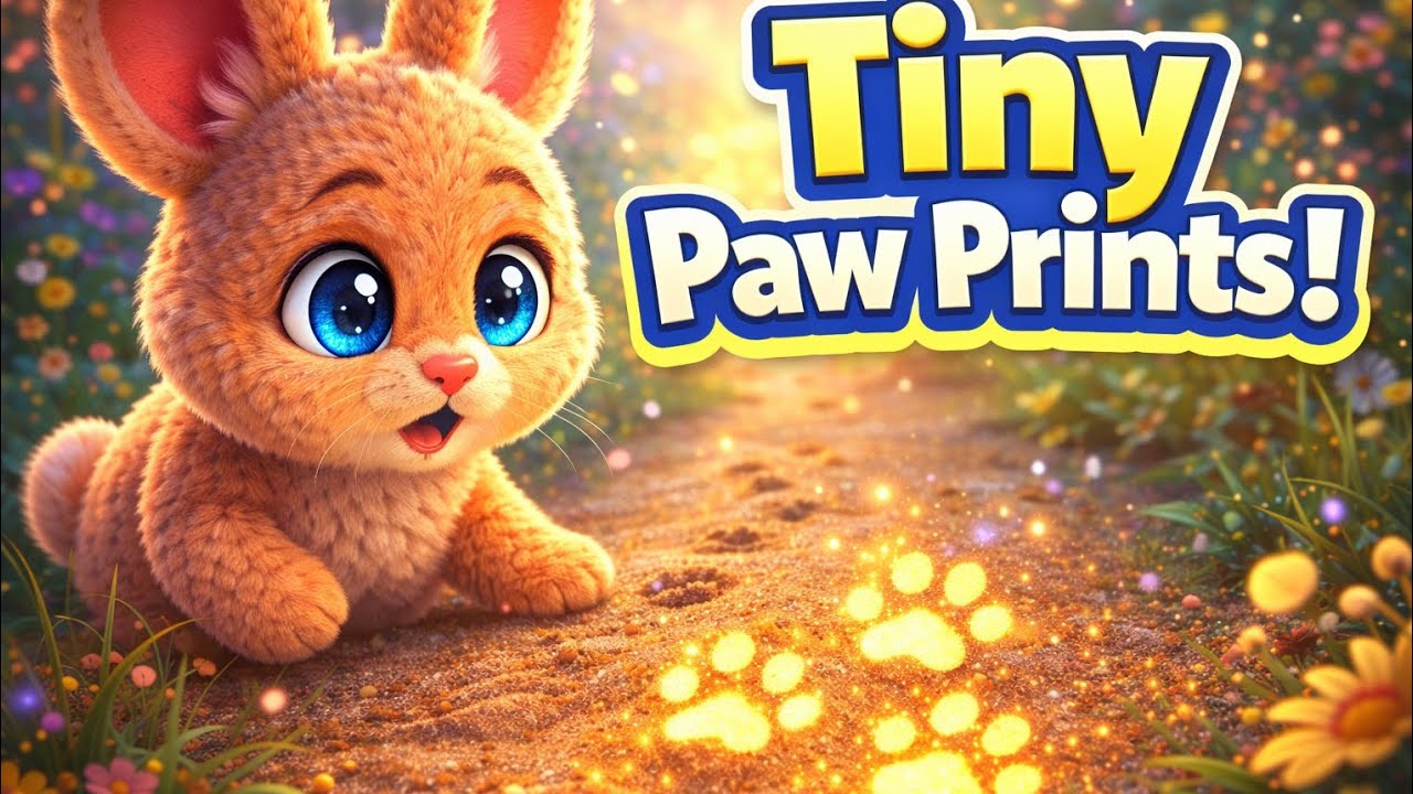 🐰👣 Follow the Tiny Paw Prints | A Brave Bunny Adventure Story for Kids